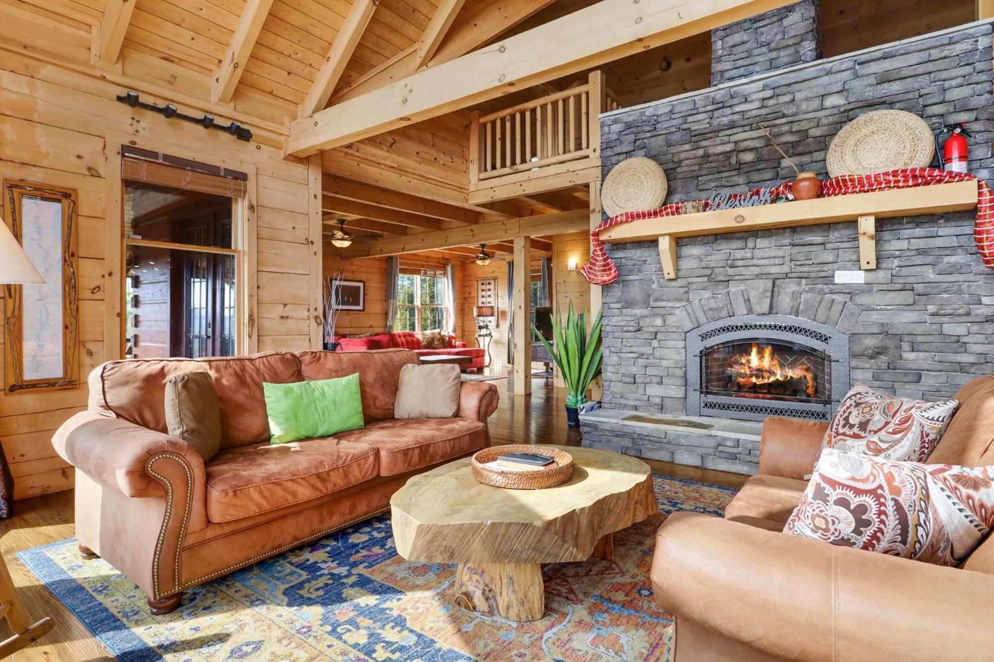 Sky High Lodge By Bk Stays. Large Cabin. Amazing Views. Game Room. Jacuzzi. Six Bedrooms. Sleeps 12 Blue Ridge Buitenkant foto